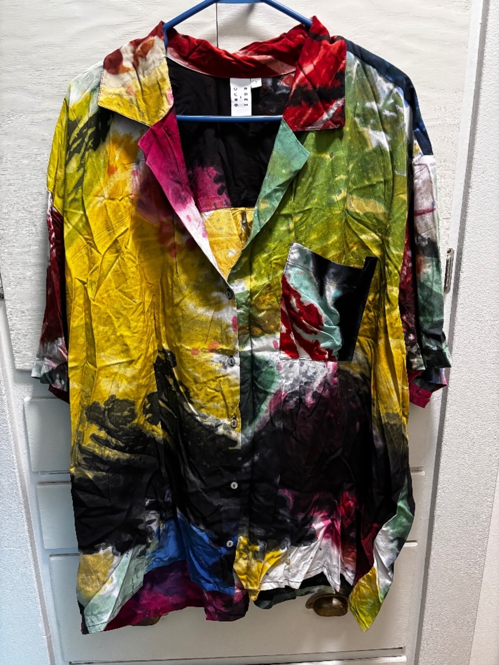 Osei Duro multicolor button down